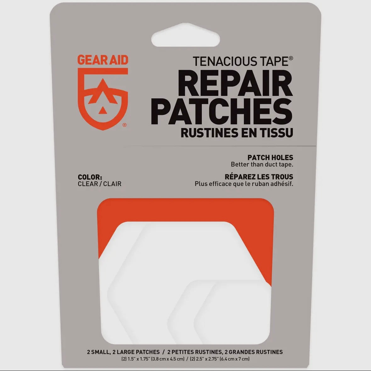 Gear Aid Tenacious Tape Patches Hex - Clr