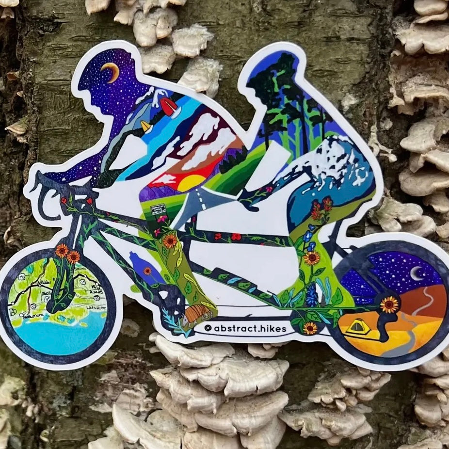 Abstract Hikes Stickers