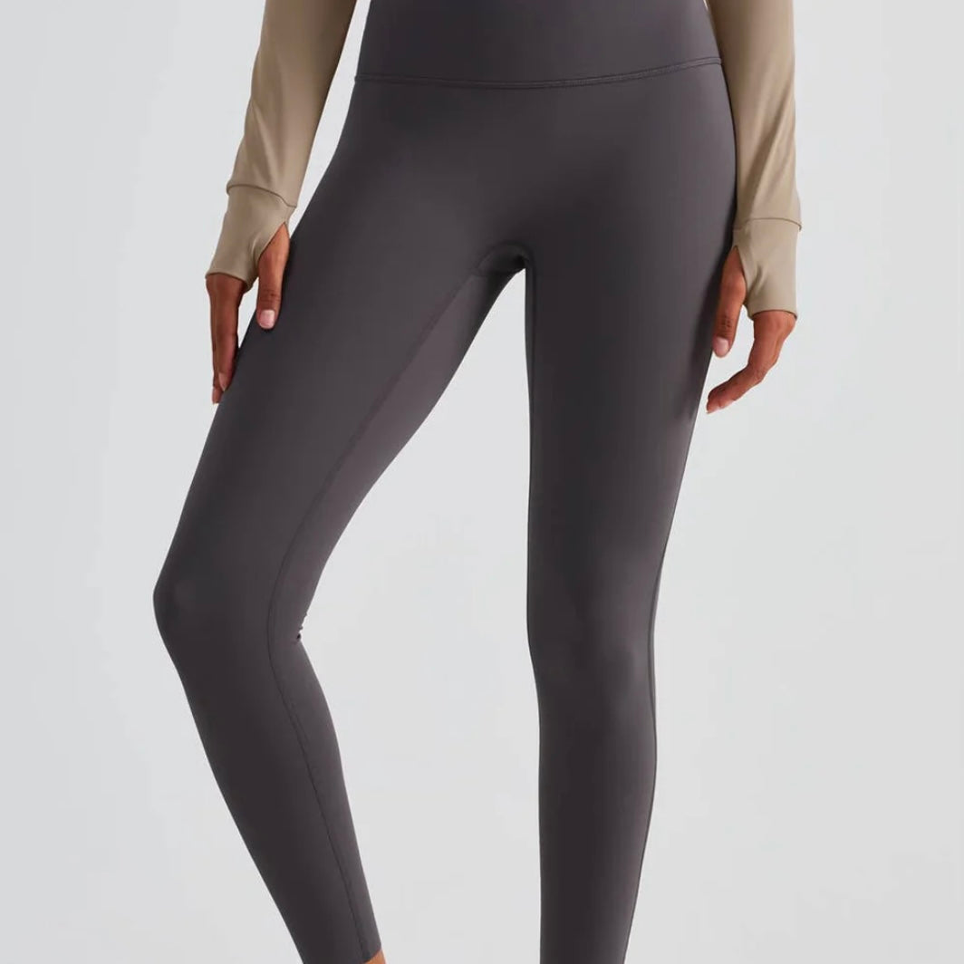 Esther Lycra® Seamless High Waist Leggings - Khaki Brown