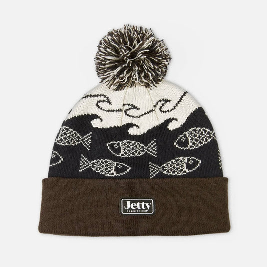 Jetty Fisheries Logo Beanie - Navy