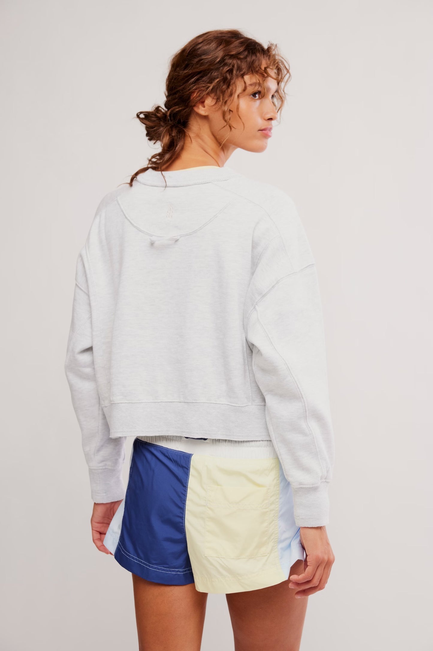 FP Movement Intercept Pullover Sweatshirt - White Heather Grey