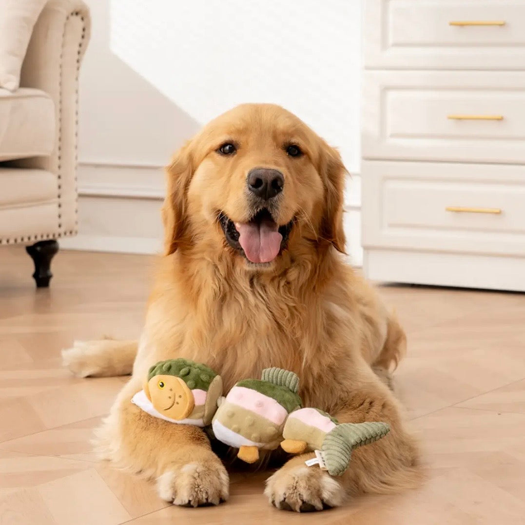 Tall Tails Trout Jointed Shake Play Dog Toy