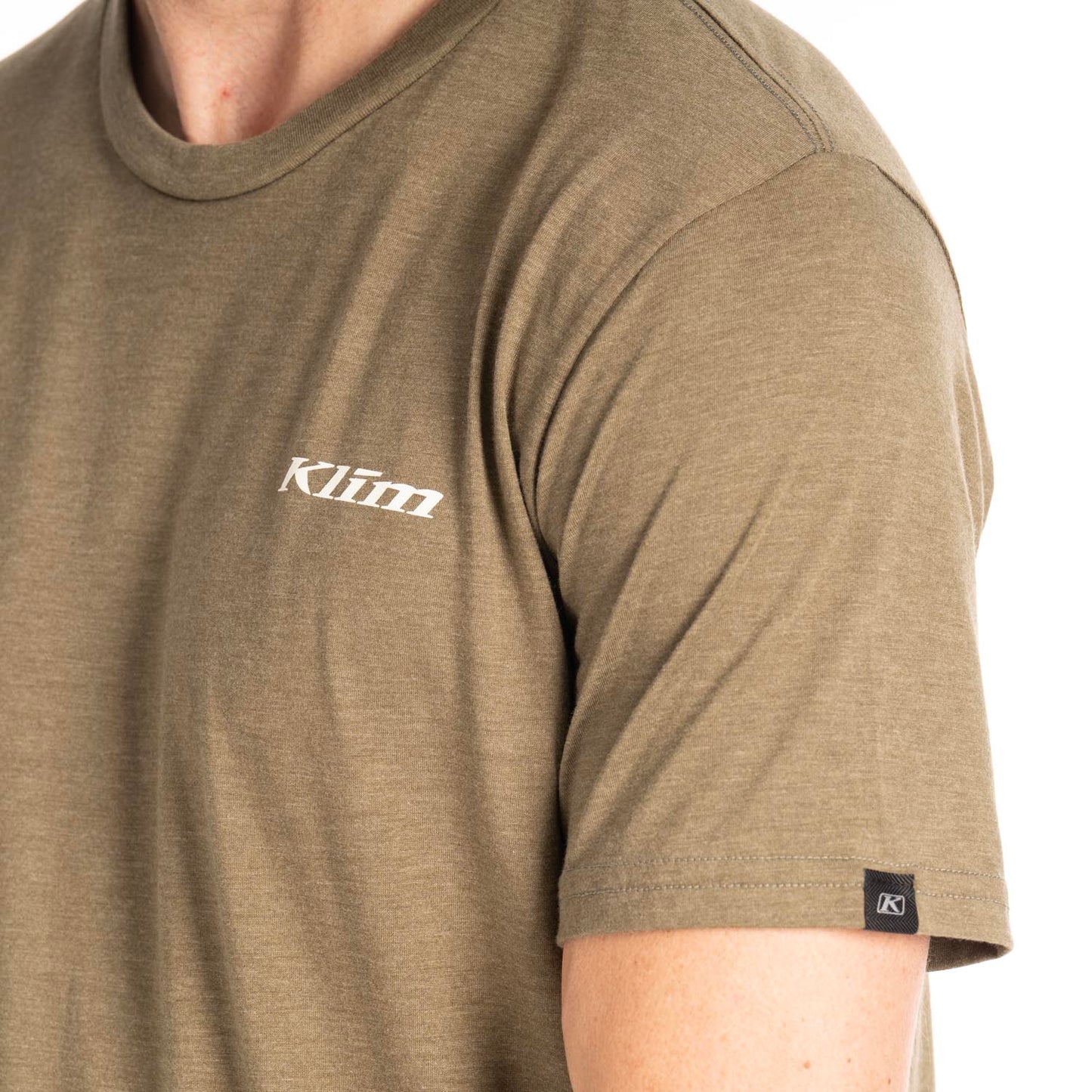 KLIM Hawley Tri-blend Tee - Military Green Frost - Russet Orange