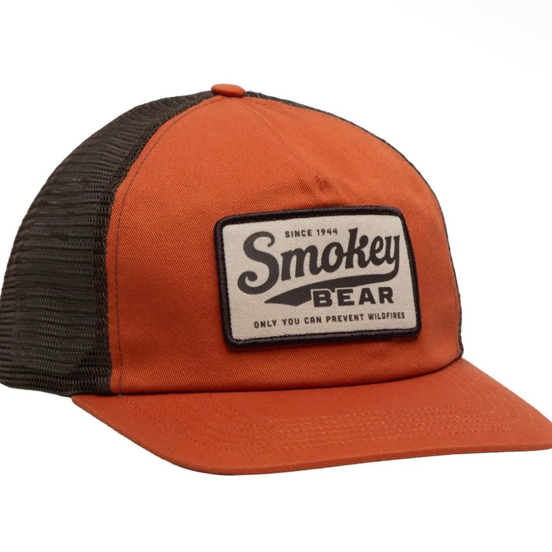 The Landmark Project Smokey Script 5-Panel Trucker Hat - Red Ochre