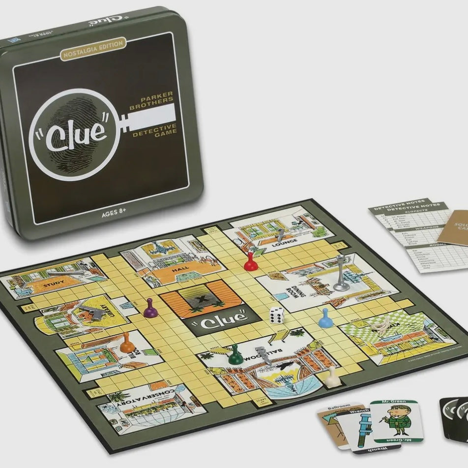 WS Game Company Clue in Nostalgia Tin