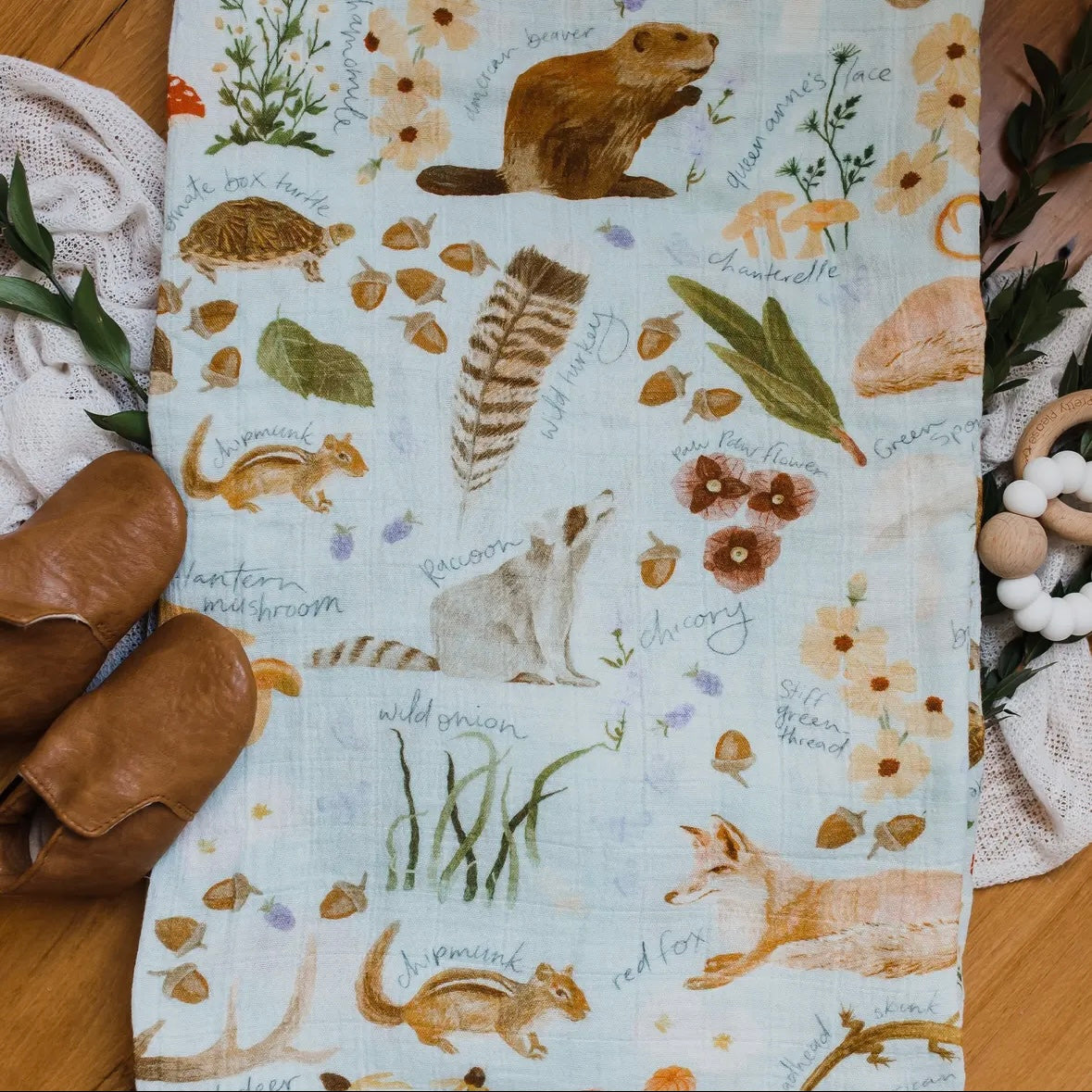 Flora & Fauna Baby Swaddle