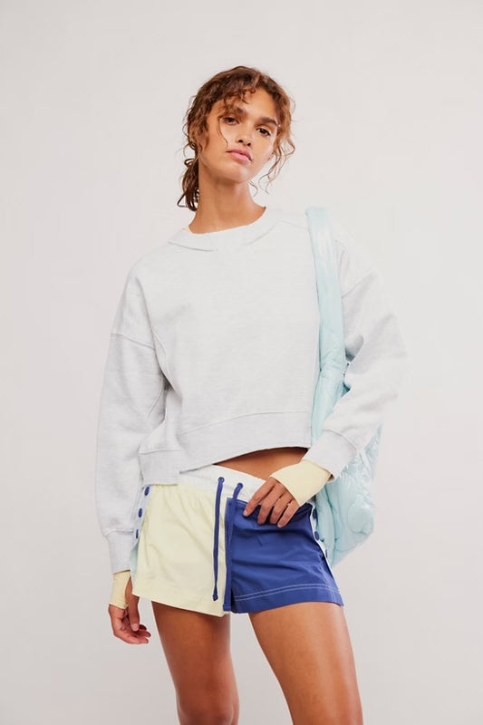 FP Movement Intercept Pullover Sweatshirt - White Heather Grey